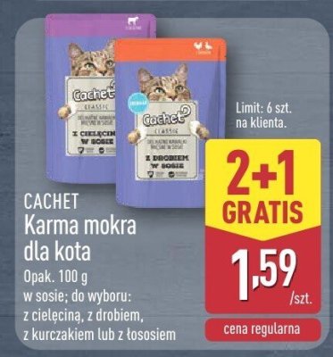 Karma mokra dla kota 2+1 gratis promocja w Aldi