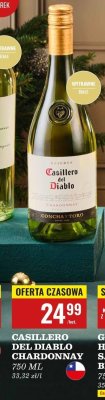 Wino białe CASILLERO DEL DIABLO CHARDONNAY 750 ML promocja w Biedronka