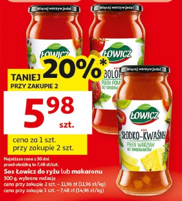Sos do makaronu promocja w Auchan