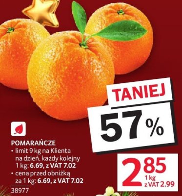 Pomarańcze promocja w Selgros