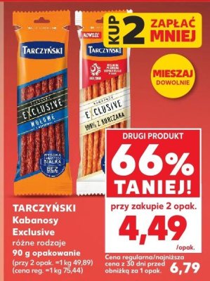 Kabanosy Exclusive różne rodzaje promocja w Kaufland