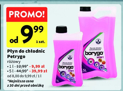 Płyn do chłodnic - 35 c Borygo nowy promocja w Intermarche