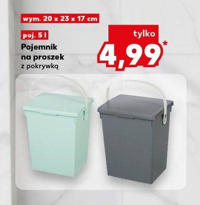 Pojemnik na proszek z pokrywką promocja w Kaufland