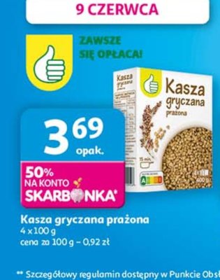 Kasza gryczana Podniesiony kciuk promocja