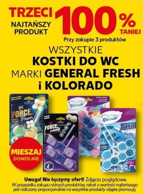 Kostki do WC General Fresh/Kolorado promocja w Kaufland