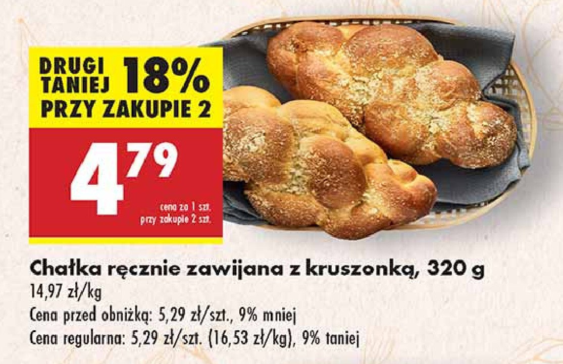 Cha艂ka r臋cznie zawijana z kruszonk膮 promocja