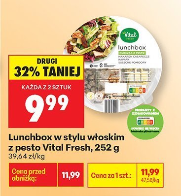Lunchbox w stylu włoskim z pesto Vital Fresh promocja w Biedronka