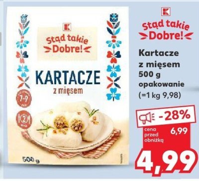 Kartacze z mięsem promocja w Kaufland
