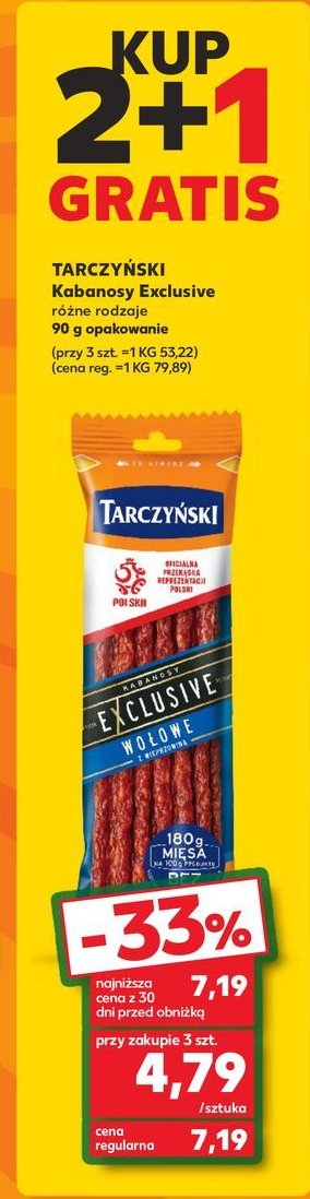 Kabanosy wo艂owe Tarczy艅ski exclusive promocja