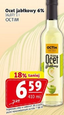 Ocet jabłkowy 6% OCTIM promocja w Prim Market