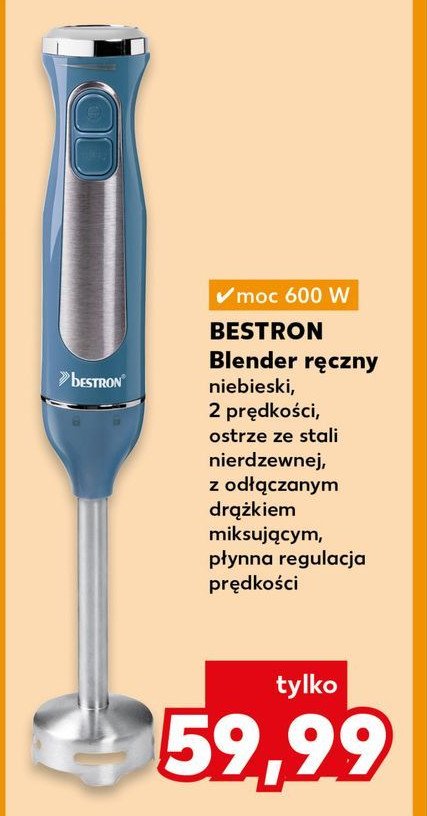 Blender ręczny 600 w Bestron promocja w Kaufland