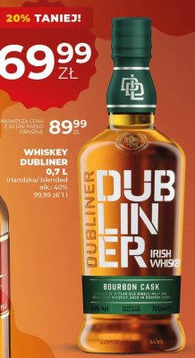Whiskey Dubliner 0,7L promocja w Duży Ben