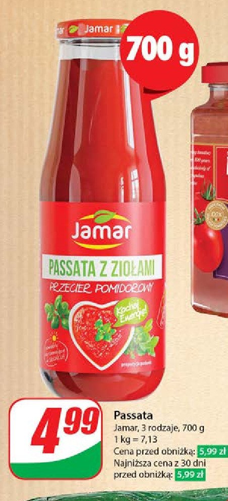 Passata pomidorowa z ziołami Jamar promocja