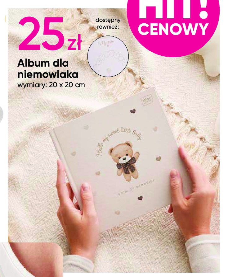 Album dla niemowlaka 20 x 20 cm promocja