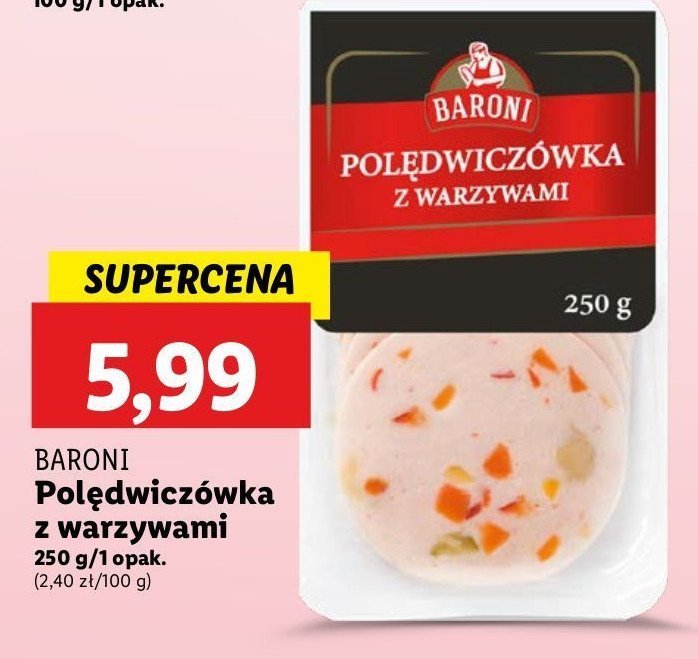 Polędwiczówka z warzywami Baroni promocja