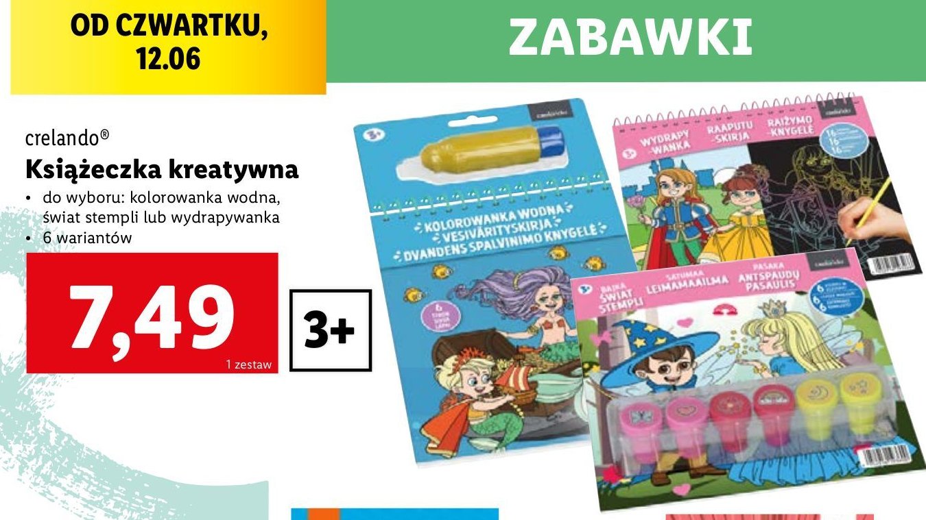 Kolorowanka wodna promocja w Lidl