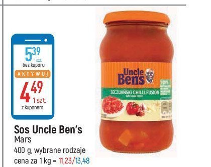 Sos seczuański chilli fusion Uncle ben's promocja