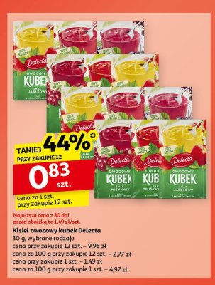 Kisiel wiśniowy Delecta owocowy kubek promocja