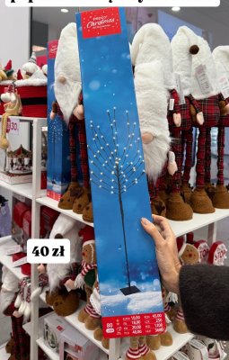 Ozdoba świąteczna LED Deko Christmas 80 LED promocja w Pepco