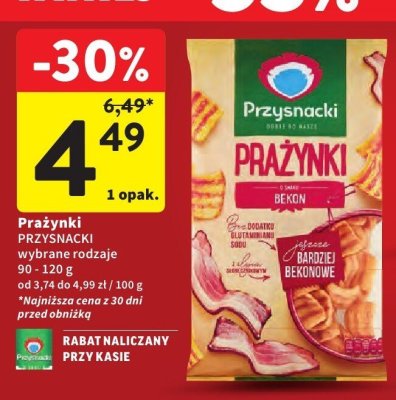 Prażynki PRZYSNACKI bekon promocja w Intermarche
