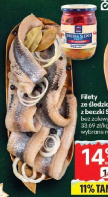 Filety ze śledzia z beczki Seko bez zalewy promocja w Delikatesy Centrum