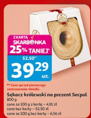 Sękacz królewski na prezent Secpol, 800 g promocja w Auchan