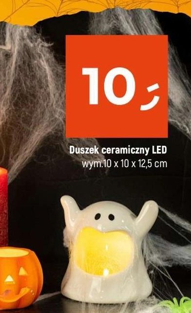 Duszek ceramiczny led promocja w Dealz