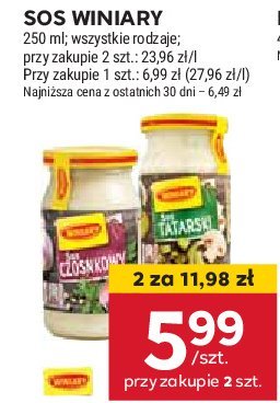Sos tatarski Winiary promocja