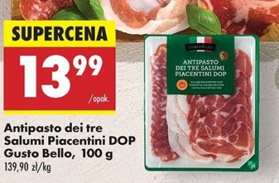 Antipasto dei tre salumi piacentini Gustobello promocja