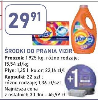 Środki do prania Vizir Proszek 1,925 kg różne rodzaje promocja w Stokrotka