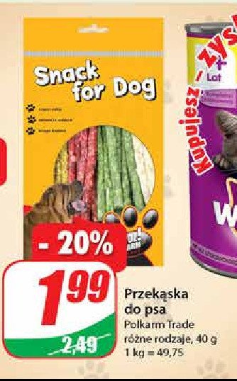 Przekąska dla psa promocja w Dino
