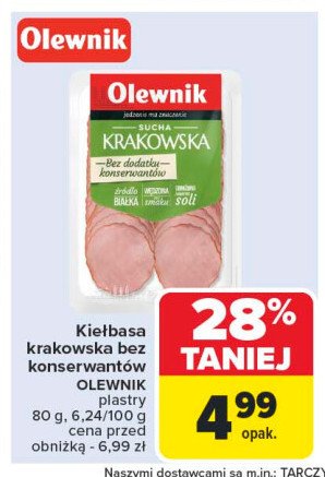 Kiełbasa sucha Olewnik promocja