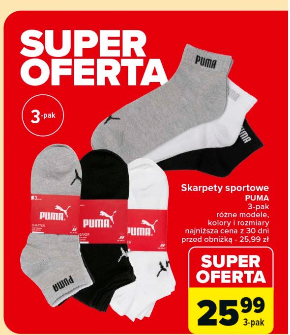 Skarpety sportowe Puma promocja