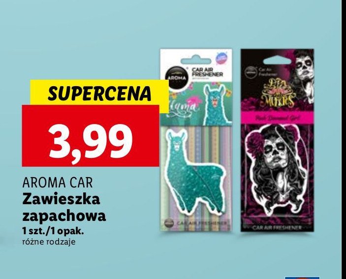 Odświeżacz powietrza peach lama Aroma car promocja