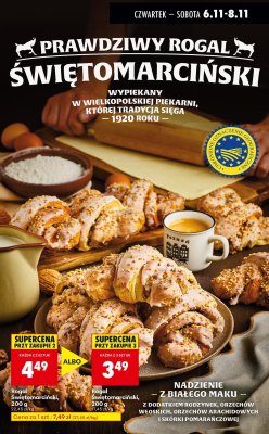 Rogal świętomarciński  promocja w Biedronka