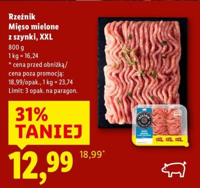 Mięso mielone promocja w Lidl