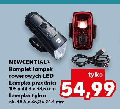 Zestaw lampek rowerowych Newcential promocja