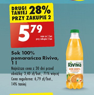 Sok pomarańczowy Riviva promocja