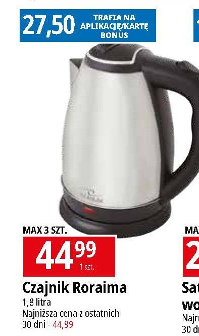 Czajnik roraima srebrny 1.8 l Titanum promocja