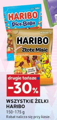 Wszystkie żelki Haribo promocja w Stokrotka