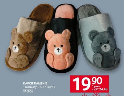 Kapcie damskie rozmiary 36/37-40/41 promocja w Selgros