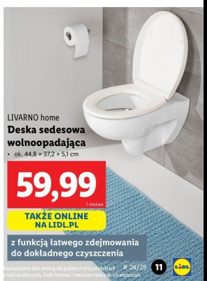 Deska sedesowa wolnoopadająca LIVARNO HOME promocja