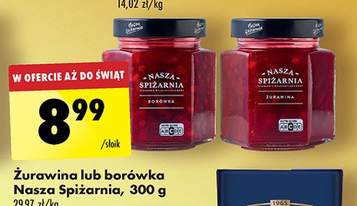 Borówka Nasza spiżarnia promocja w Biedronka