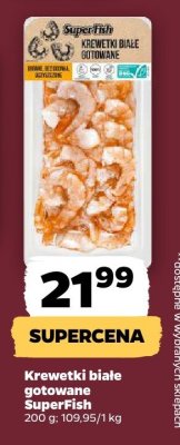 Krewetki białe gotowane SuperFish promocja w Netto