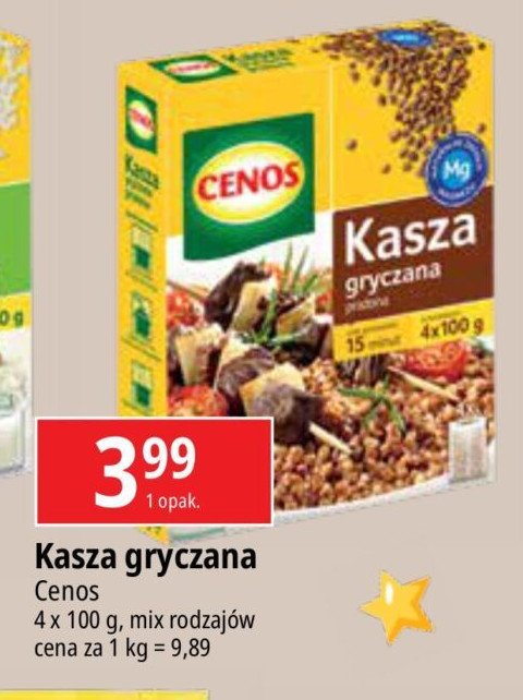 Kasza gryczana prażona Cenos promocja