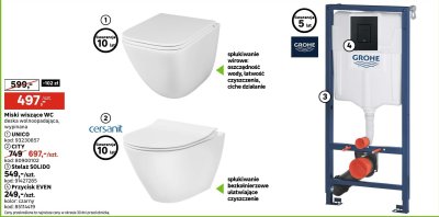 Miska wisząca WC CITY Cersanit promocja w Leroy Merlin