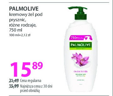 Kremowy żel milk & orchid Palmolive naturals promocja w Hebe