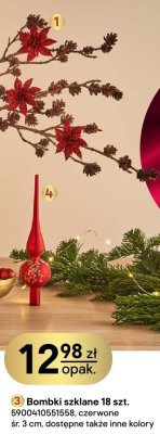 Bombki szklane 18 szt. promocja w Castorama
