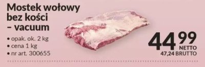 Mostek wołowy bez kości vacuum promocja w Makro