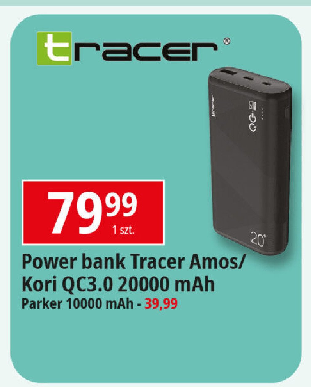 Powerbank amos trabat47094 Tracer promocja